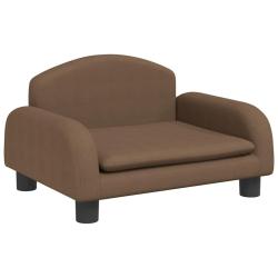 Lit pour chien panier canap&eacute; confortable 50 x 40 x 30 cm tissu marron 02_0042680