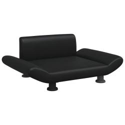 Lit pour chien panier canap&eacute; confortable 70 x 45 x 28 cm similicuir noir 02_0042810