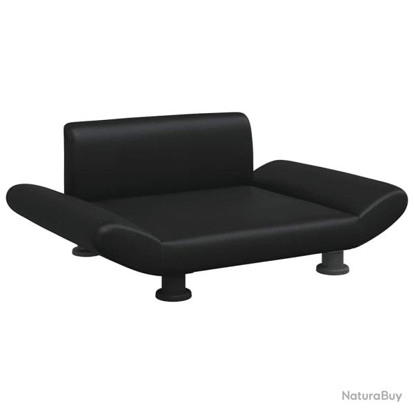 Lit pour chien panier canap� confortable 70 x 45 x 28 cm similicuir noir 02_0042810