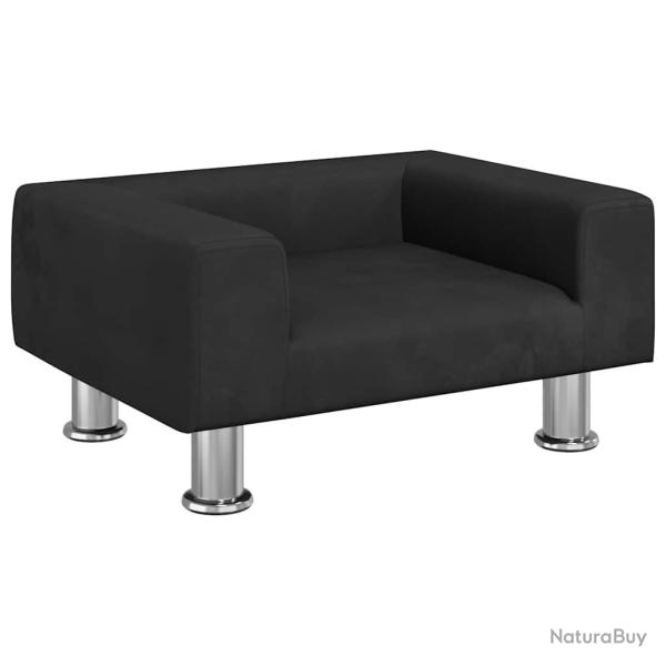 Lit pour chien panier canap� confortable 50 x 40 x 26,5 cm velours noir 02_0042667