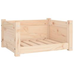 Lit pour chien panier canap&eacute; confortable 55,5 x 45,5 x 28 cm bois massif de pin marron 02_0042702
