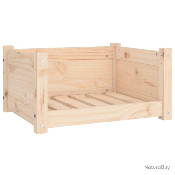 Lit pour chien panier canap� confortable 55,5 x 45,5 x 28 cm bois massif de pin marron 02_0042702