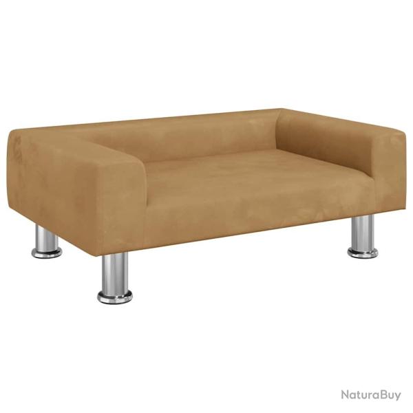 Lit pour chien panier canap� confortable 70 x 45 x 26,5 cm velours marron 02_0042801