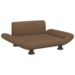 Lit pour chien panier canap&eacute; confortable 70 x 45 x 28 cm tissu marron 02_0042815