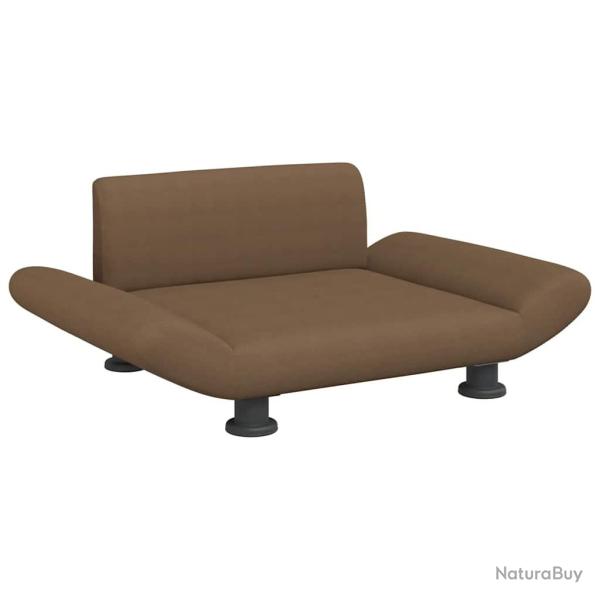 Lit pour chien panier canap� confortable 70 x 45 x 28 cm tissu marron 02_0042815