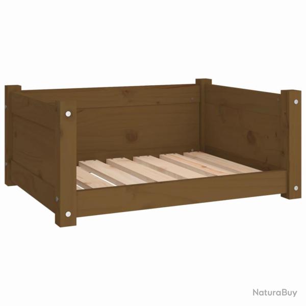 Lit pour chien panier canap� confortable 65,5 x 50,5 x 28 cm bois de pin solide marron 02_0042766