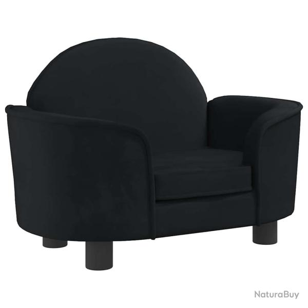 Lit pour chien panier canap� confortable 66 x 40 x 45 cm velours noir 02_0042781
