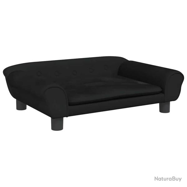 Lit pour chien panier canap� confortable 70 x 48 x 22 cm velours noir 02_0042886
