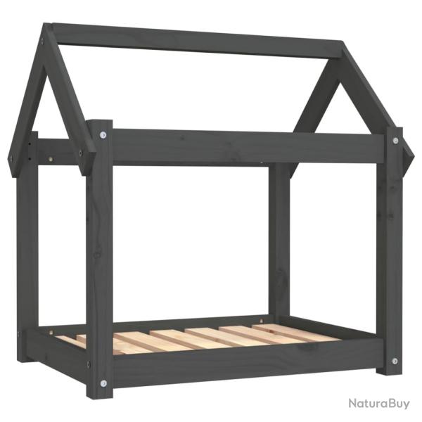 Lit pour chien panier canap� confortable 71 x 55 x 70 cm bois de pin solide gris 02_0042912