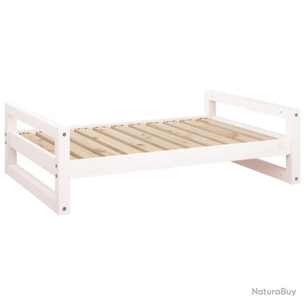 Lit pour chien panier canap� confortable 95,5 x 65,5 x 28 cm bois de pin solide blanc 02_0043035