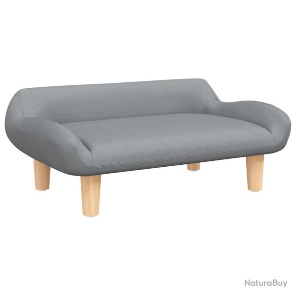 Lit pour chien panier canap� confortable clair 70 x 40 x 24 cm tissu gris 02_0043100