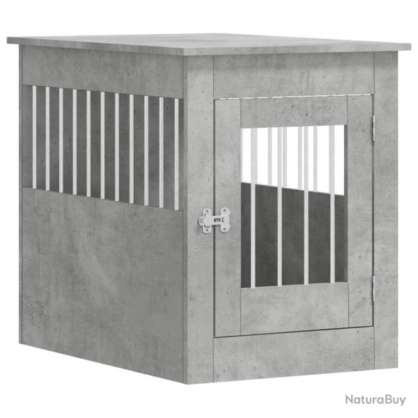Meuble de cage pour chiens 55 x 80 x 68 cm gris 02_0043360