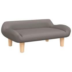 Lit pour chien panier canap&eacute; confortable taupe 70 x 40 x 24 cm tissu Taupe 02_0043201