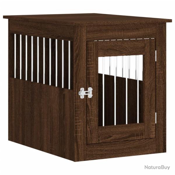 Meuble de cage pour chiens 55 x 75 x 65 cm marron 02_0043354