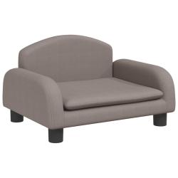 Lit pour chien panier canap&eacute; confortable taupe 50 x 40 x 30 cm tissu Taupe 02_0043199