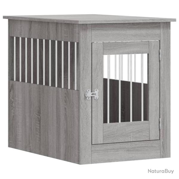 Meuble de cage pour chiens sonoma 55 x 80 x 68 cm gris 02_0043373