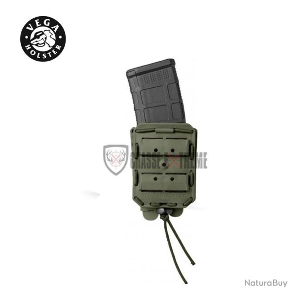 Porte-Chargeur VEGA Simple Bungy 8bl pour M4/Ar15 Vert OD