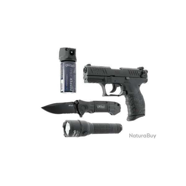 PISTOLET WALTHER P22Q CAL 9 MM PAK - READY 2 DEFEND KIT