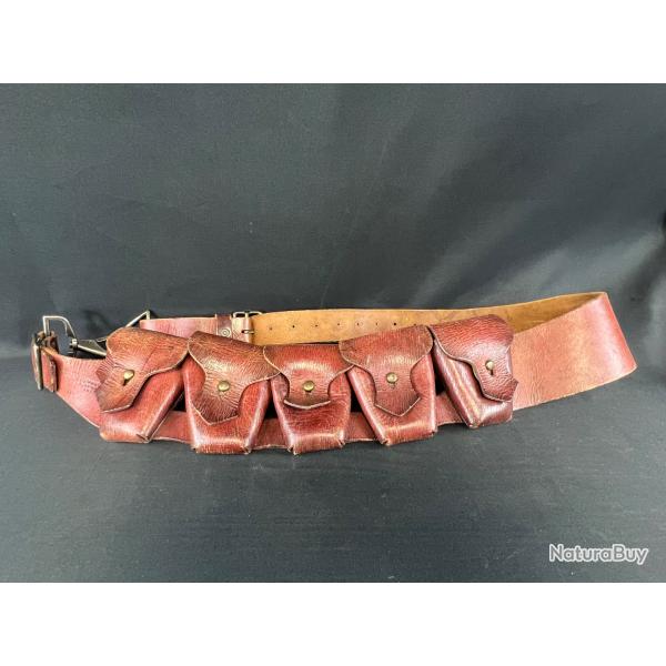 TR�S RARE CEINTURE PORTE CARTOUCHES POUR FUSIL LEE ENFIELD