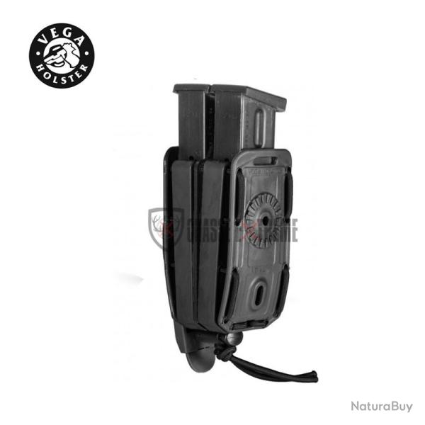 Porte-Chargeur VEGA Double Bungy 8bl pour Pistolet Automatique Noir