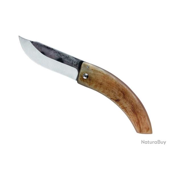 COUTEAU LO PASTRE CORNE DE BELIER 12CM CARBONE