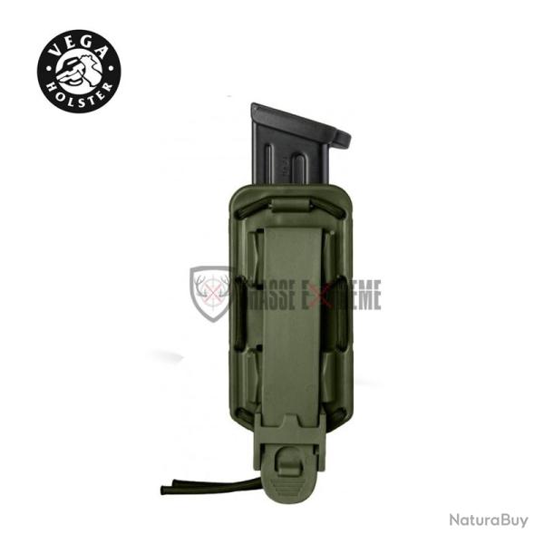 Porte-Chargeur VEGA Simple Bungy 8bl pour Pistolet Automatique Vert OD