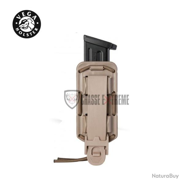 Porte-Chargeur VEGA Simple Bungy 8bl pour Pistolet Automatique Tan