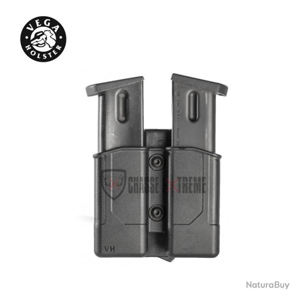Porte-Chargeur VEGA Double Rapide 8dmh03 pour Pistolet Automatique Noir