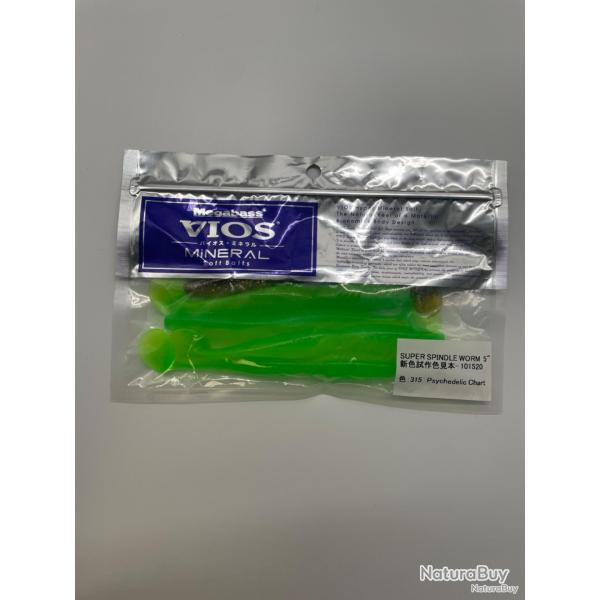 Leurre souple Megabass super spindle worm 5"