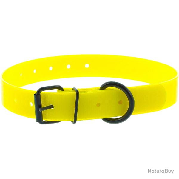 Colliers X-TREME boucle simple 19 mm jaune CANIHUNT marque Fran�aise