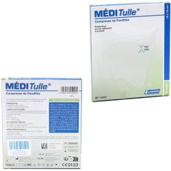 Compresses de paraffine M&eacute;diTulle 10x10 cm (lot de 10)
