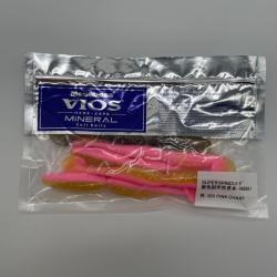 Leurre souple Megabass super spindle worm 5" pink chart + brown