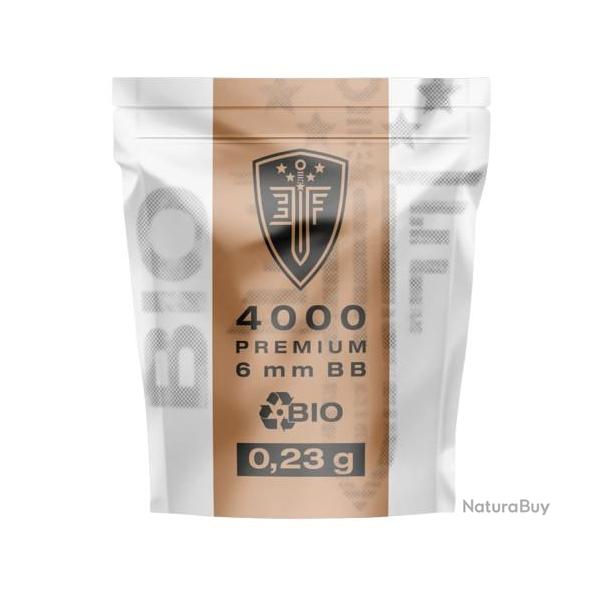 BILLES BBS 6MM ELITE FORCE BIO BLANCHE 0.23G SACHET X4000 "UMAREX"