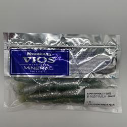 Leurre souple Megabass super spindle worm 5" light green pear