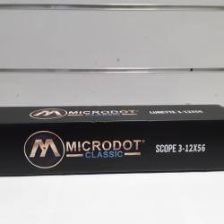 Lunette Microdot FIBER 3-12X56  ret lumineux