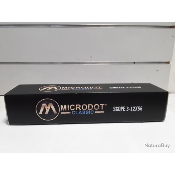 Lunette Microdot FIBER 3-12X56  ret lumineux