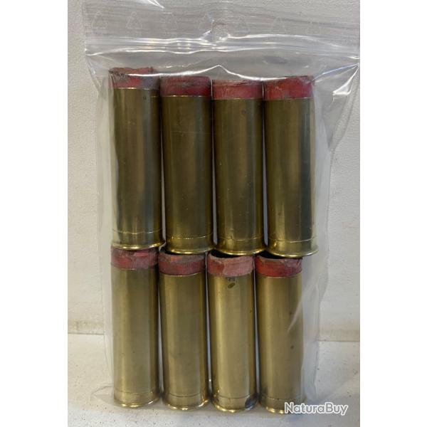 lot de 8 �tuis cartouche de chasse laiton cartoucherie Fran�aise calibre 16