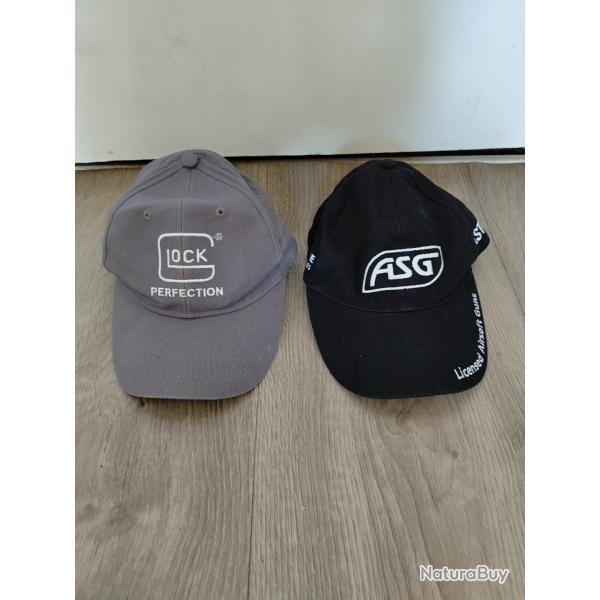 2 CASQUETTES AIR SOFT
