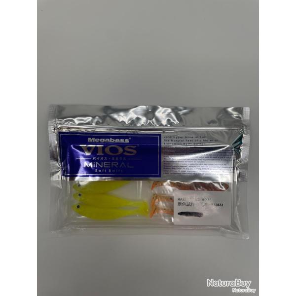 Leurre souple magabass Hazedong Shad 3" lot 3