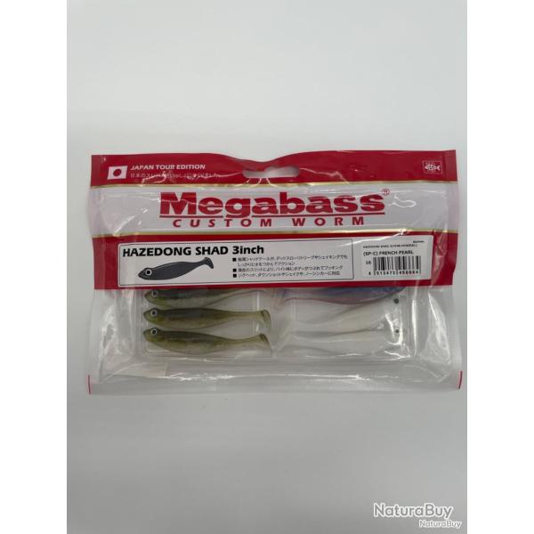 Leurre souple megabass Hazedong Shad 3" lot 5