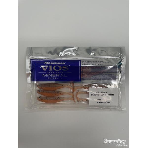 Leurre souple Megabass Hazedong Shad 3" sparkle berry