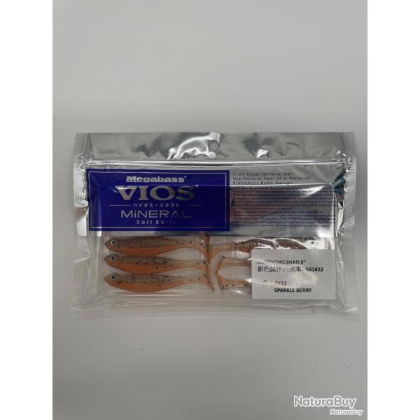 Leurre souple Megabass Hazedong Shad 3" sparkle berry