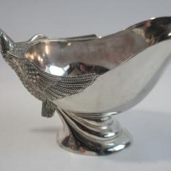 SILEA Sauci&egrave;re Cygne m&eacute;tal argent&eacute;