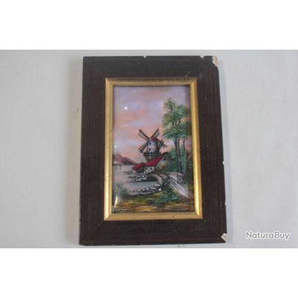 Tableau �maux de Limoges Sillonnet Moulin