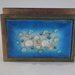 Porte courrier &eacute;maux de Limoges Jean Betourn&eacute;