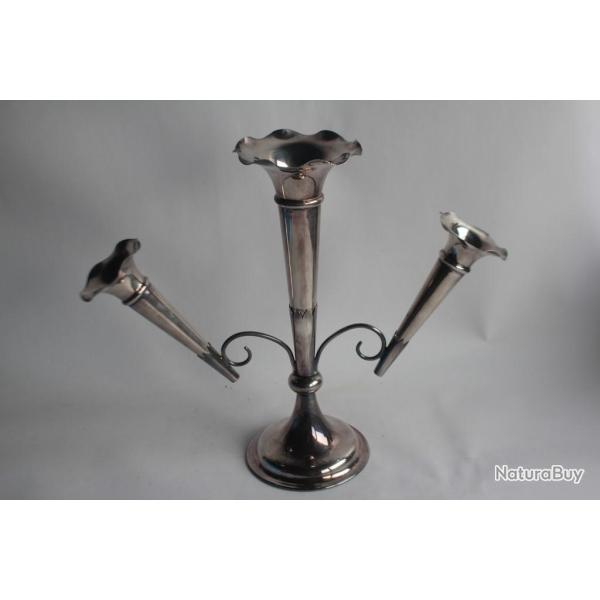 Porte Bouquet m�tal argent� Kemp Brothers