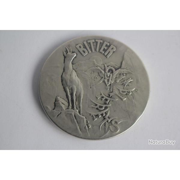 Miroir de poche publicitaire Bitter des Diablerets Suisse