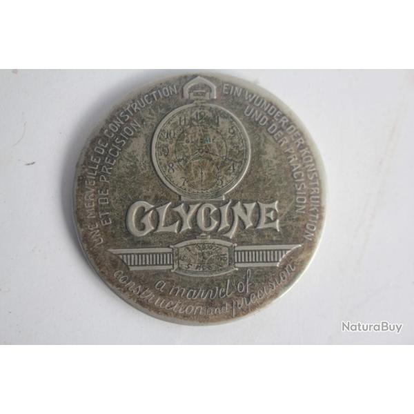 Miroir de poche publicitaire Glycine Montre Horlogerie