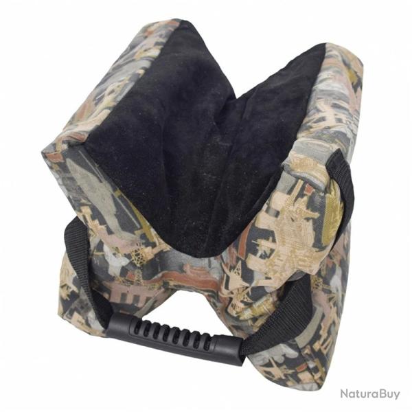 Sac de Support Tir Tissu Oxford 600D Accessoire Chasse Stand Sable Pour Carabine et Fusil Camo
