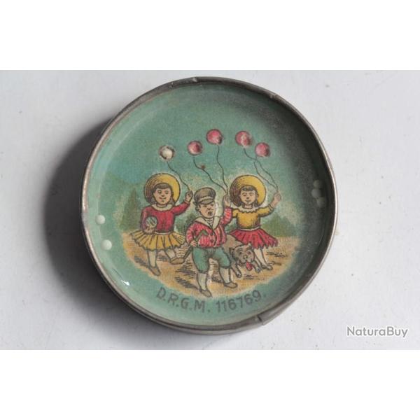 Ancien Jeu d'adresse de poche billes Enfants et ballons